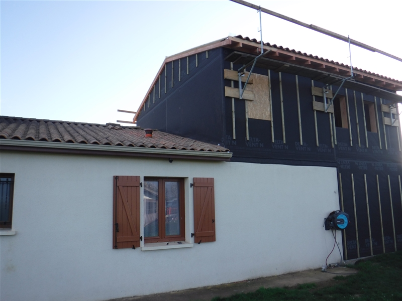 Extension bois à Frozes (86)